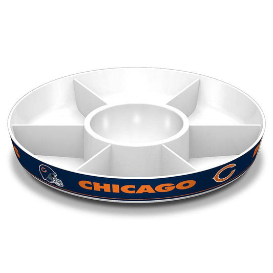 Chicago Bears Party Platter Melamine With Dipping Bowl - ToylandEU