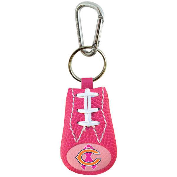 Chicago Bears Pink Ribbon Breast Cancer Keychain Football Co - ToylandEU