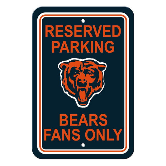 Chicago Bears Reserved Parking Sign 12x18 Durable Plastic - ToylandEU