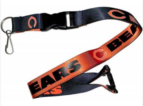 Chicago Bears Reversible Lanyard With Detachable Key Ring - ToylandEU