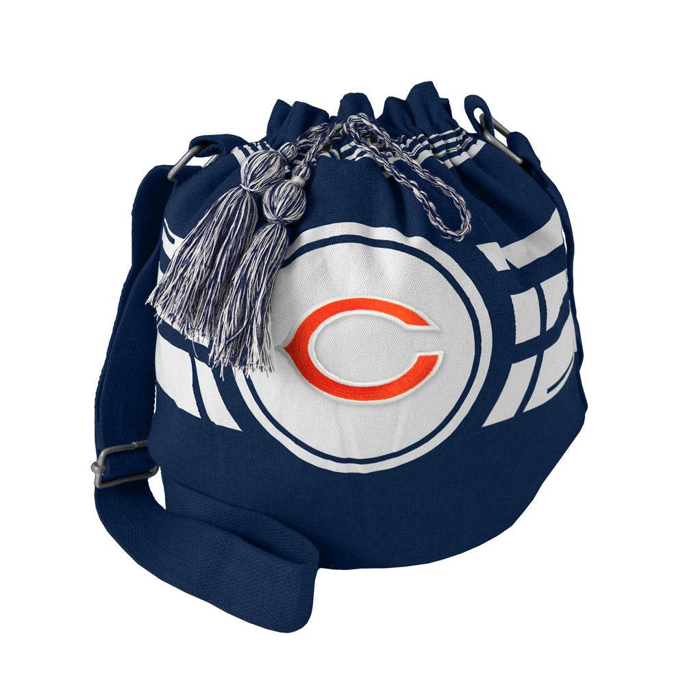 Chicago Bears Ripple Drawstring Bucket Bag With Logo - ToylandEU