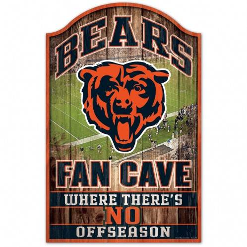 Chicago Bears Sign 11x17 Wood Fan Cave Design - ToylandEU