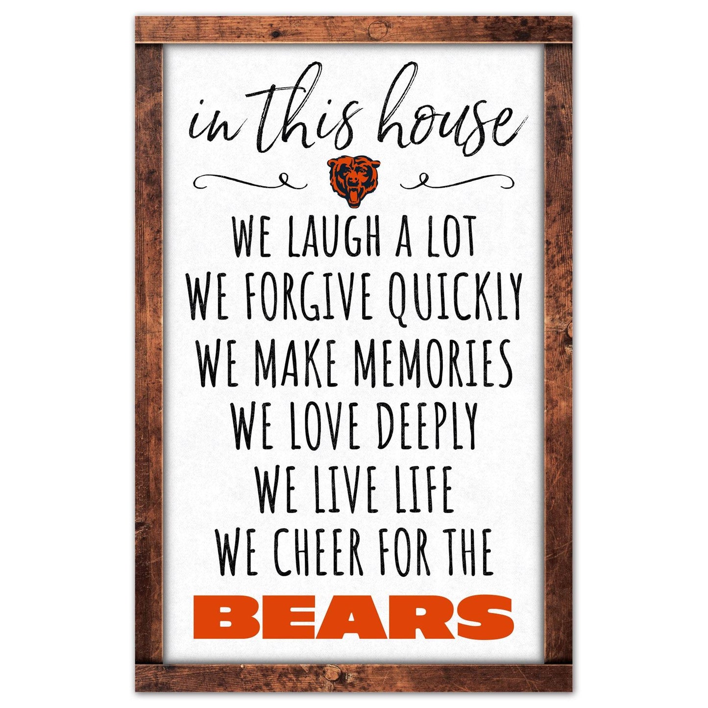 Chicago Bears Sign 11x17 Wood Wall Art For This House - ToylandEU