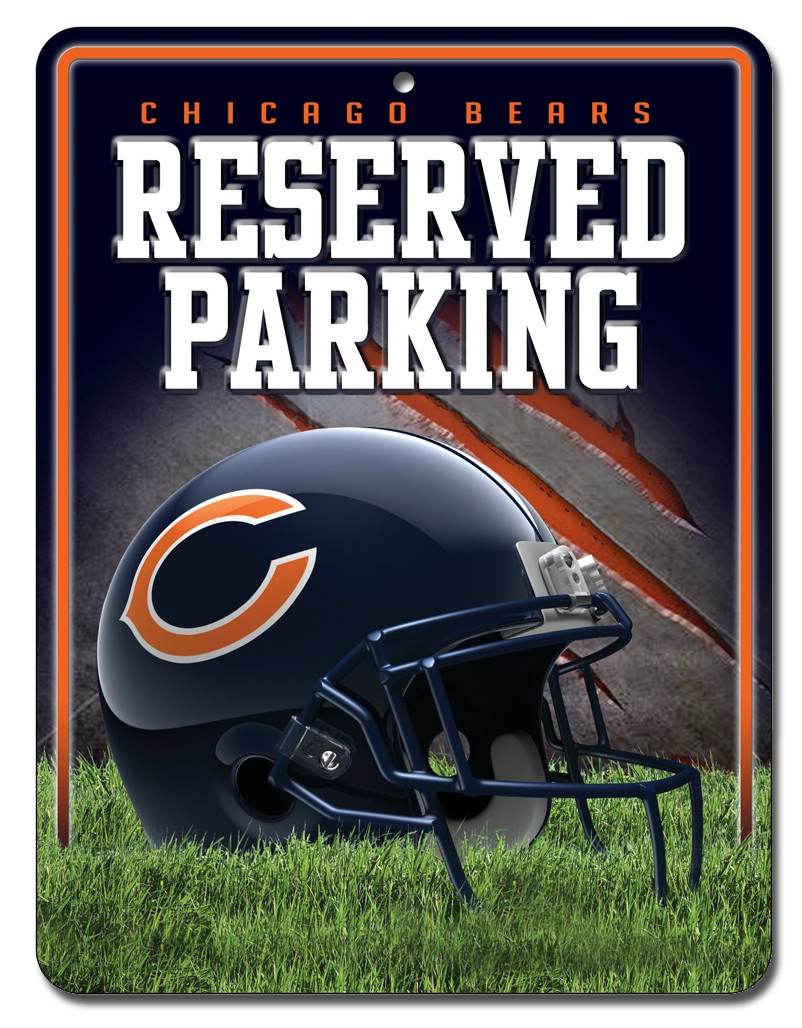 Chicago Bears Sign Metal Parking - ToylandEU