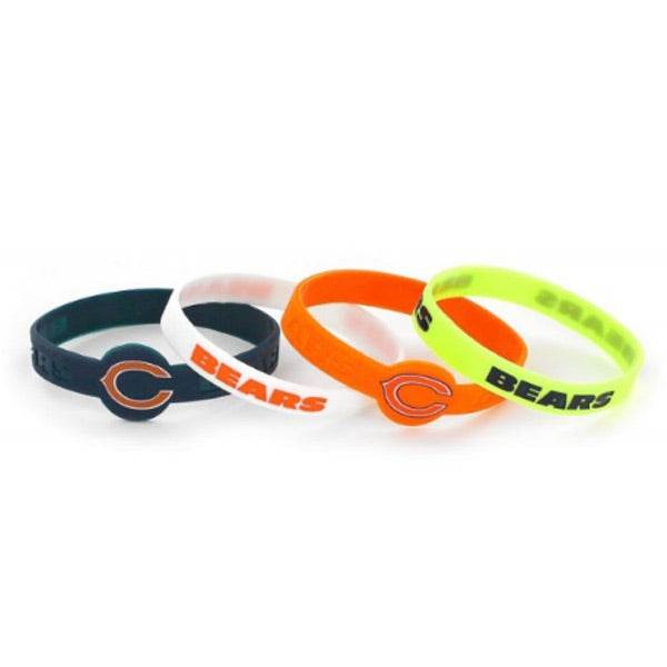 Chicago Bears Silicone Bracelets 4 Pack Officially Licensed - ToylandEU