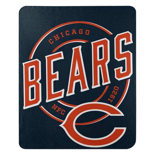 Chicago Bears Soft Fleece Blanket 50x60 Campaign Design - ToylandEU
