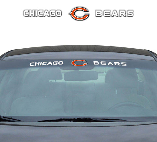 Chicago Bears Windshield Decal 35x4 Durable Vinyl Sticker - ToylandEU