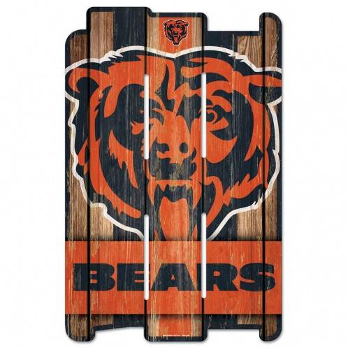 Chicago Bears Wood Fence Sign 11x17 Retro Whitewash - ToylandEU