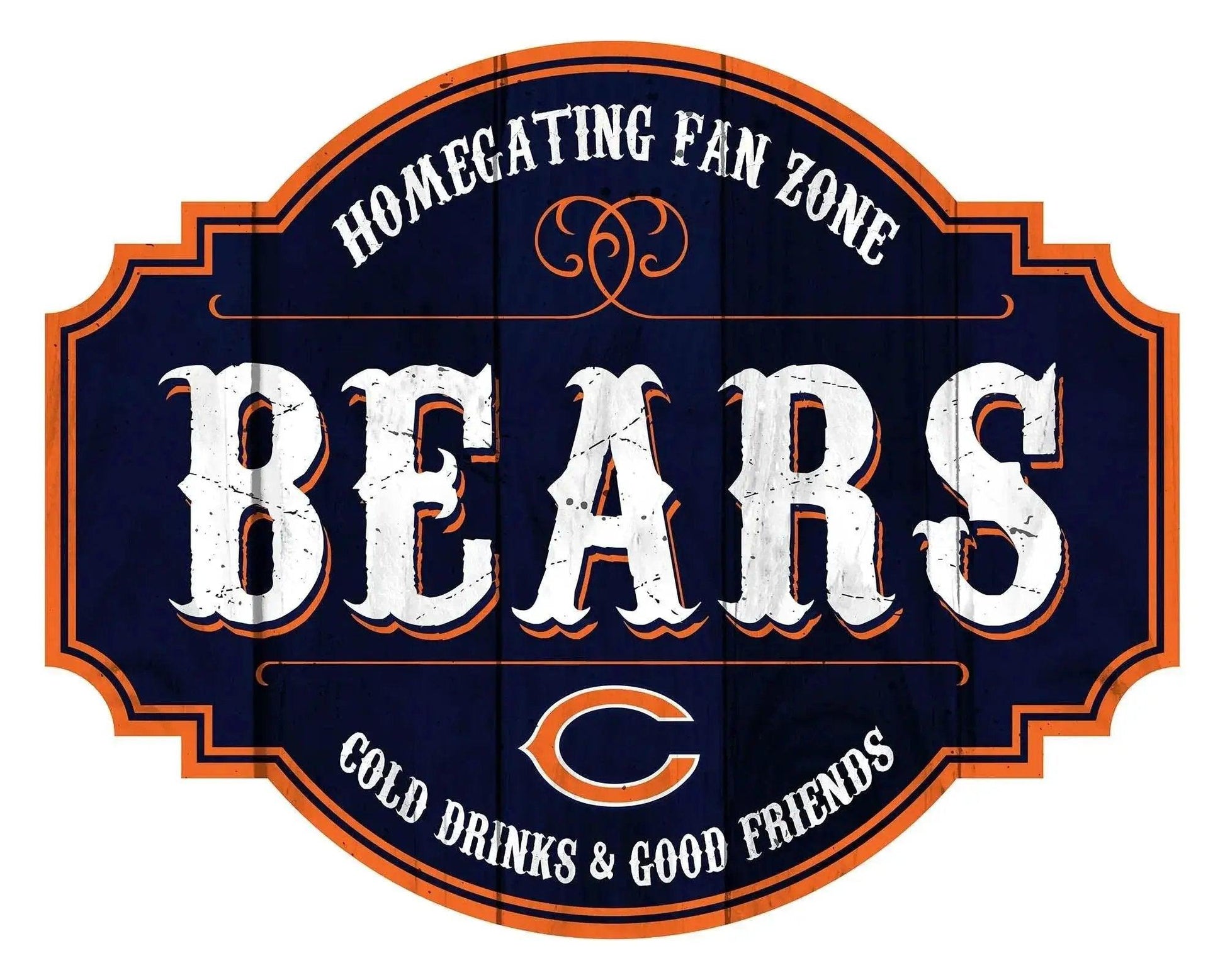 Chicago Bears Wood Sign 12 Inch Homegating Tavern Decor -  ToylandEU™