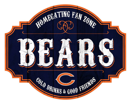 Chicago Bears Wood Sign 12 Inch Homegating Tavern Decor - ToylandEU