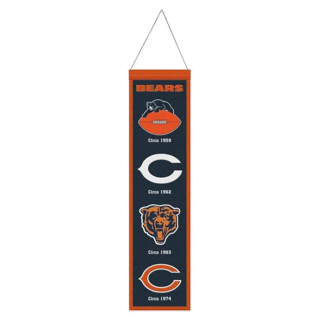  Chicago Bears Wool Banner 8x32 Heritage Evolution Design -  ToylandEU™
