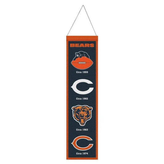  Chicago Bears Wool Banner 8x32 Heritage Evolution Design -  ToylandEU™