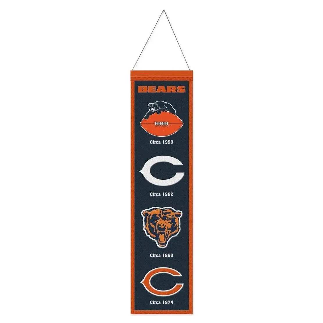  Chicago Bears Wool Banner 8x32 Heritage Evolution Design -  ToylandEU™