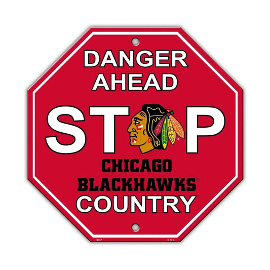  Chicago Blackhawks 12x12 Plastic Stop Sign for Man Cave -  ToylandEU™