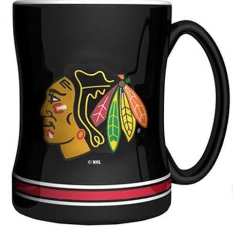 Chicago Blackhawks 14oz Sculpted Relief Coffee Mug Color - ToylandEU