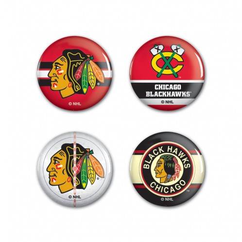 Chicago Blackhawks Buttons Four Pack Special Official Order - ToylandEU
