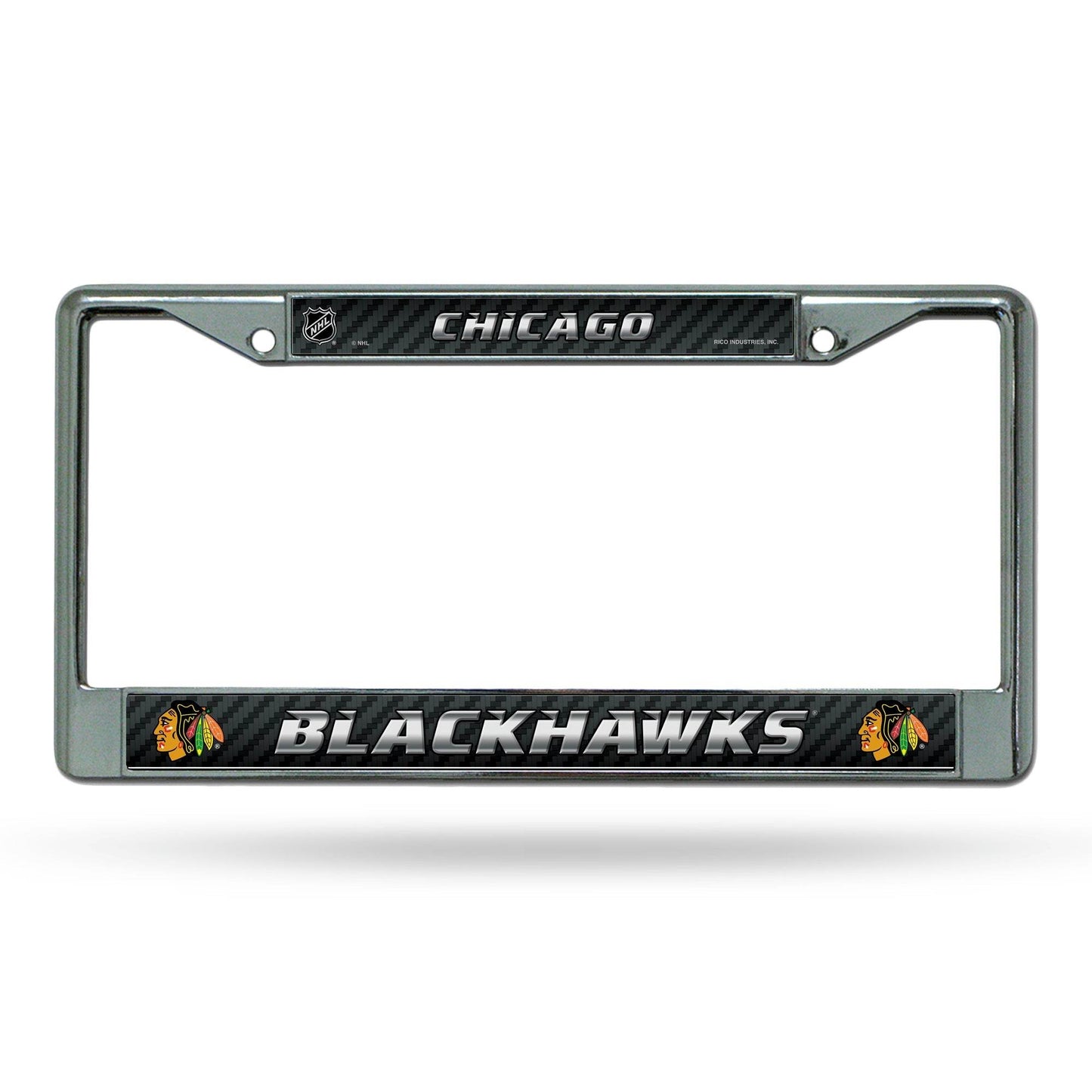 Chicago Blackhawks Chrome License Plate Frame Printed - ToylandEU