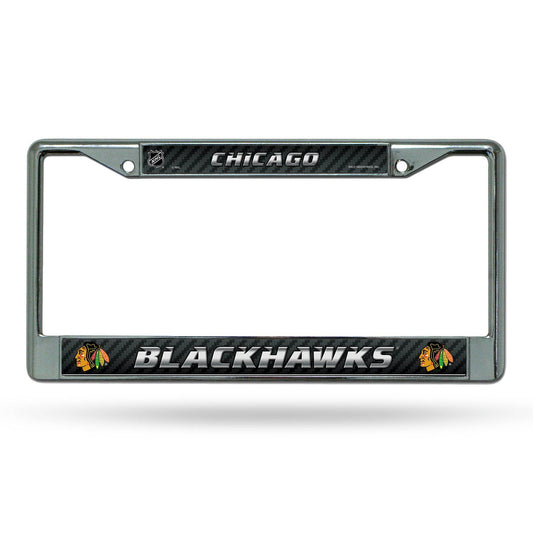 Chicago Blackhawks Chrome License Plate Frame Printed - ToylandEU