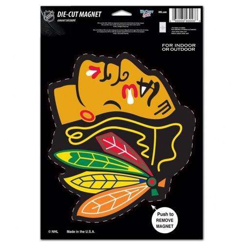 Chicago Blackhawks Die Cut Logo Magnet 6 By 9 Special Order - ToylandEU