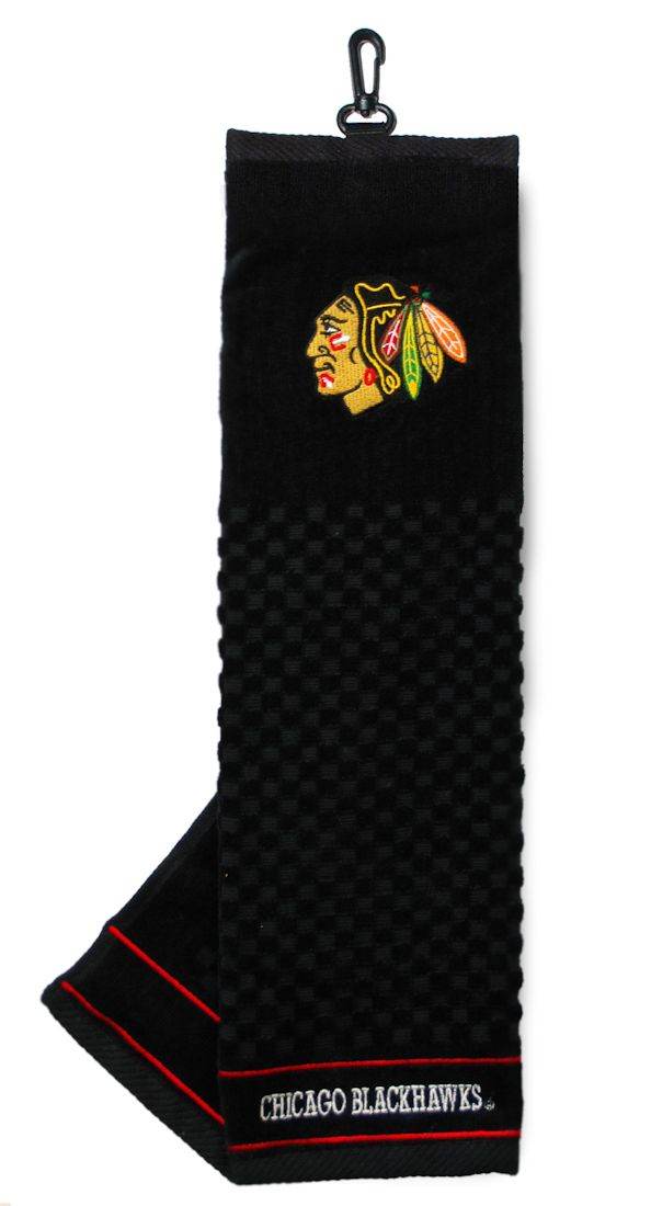 Chicago Blackhawks Embroidered Golf Towel 16 By 22 Inches - ToylandEU