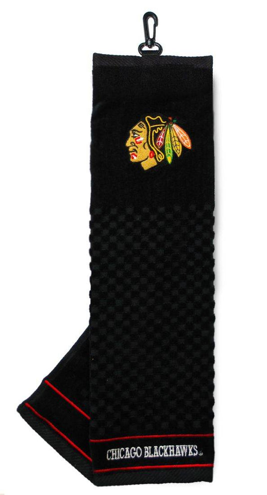 Chicago Blackhawks Embroidered Golf Towel 16 By 22 Inches - ToylandEU