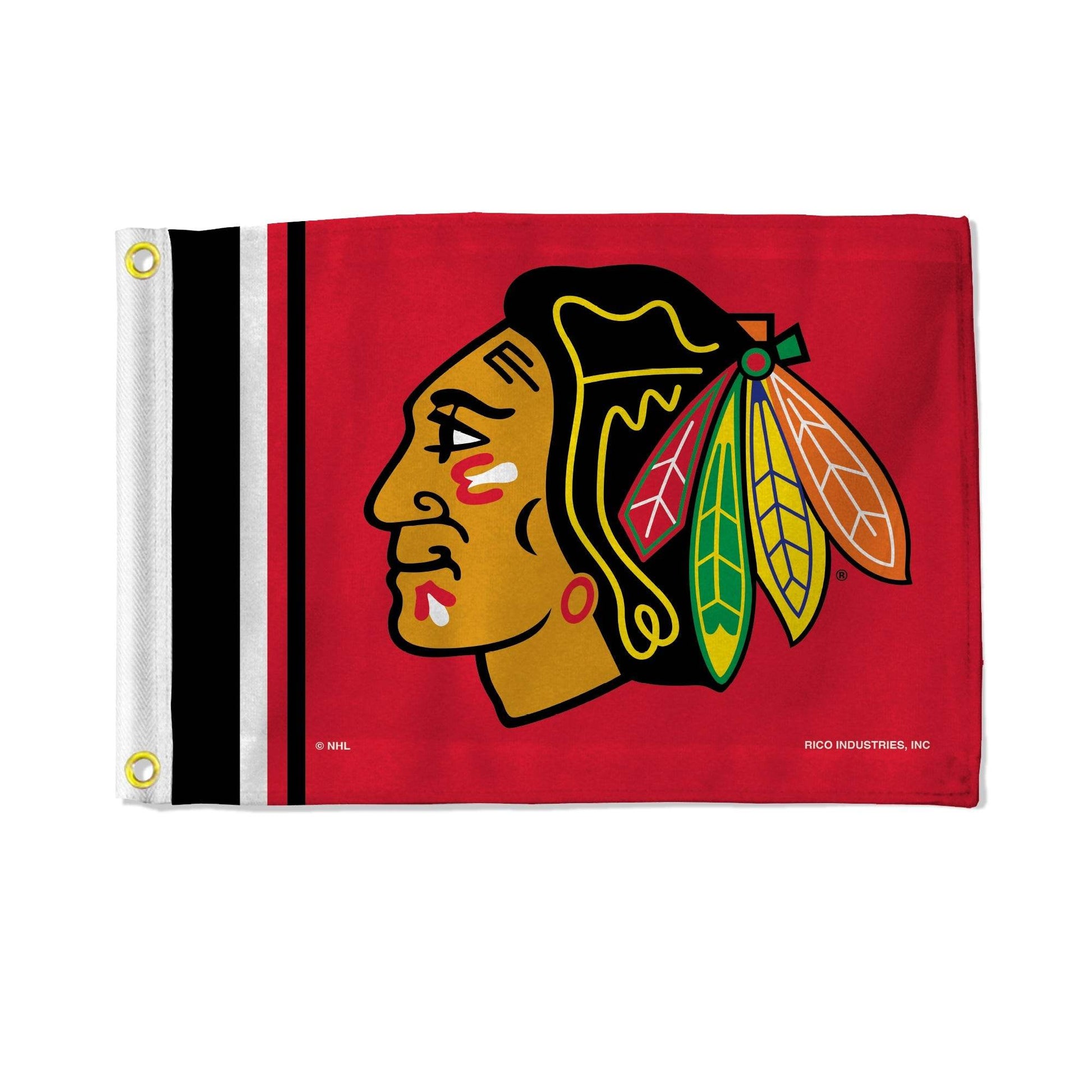 Chicago Blackhawks Flag 12x17 Striped Utility Banner - ToylandEU