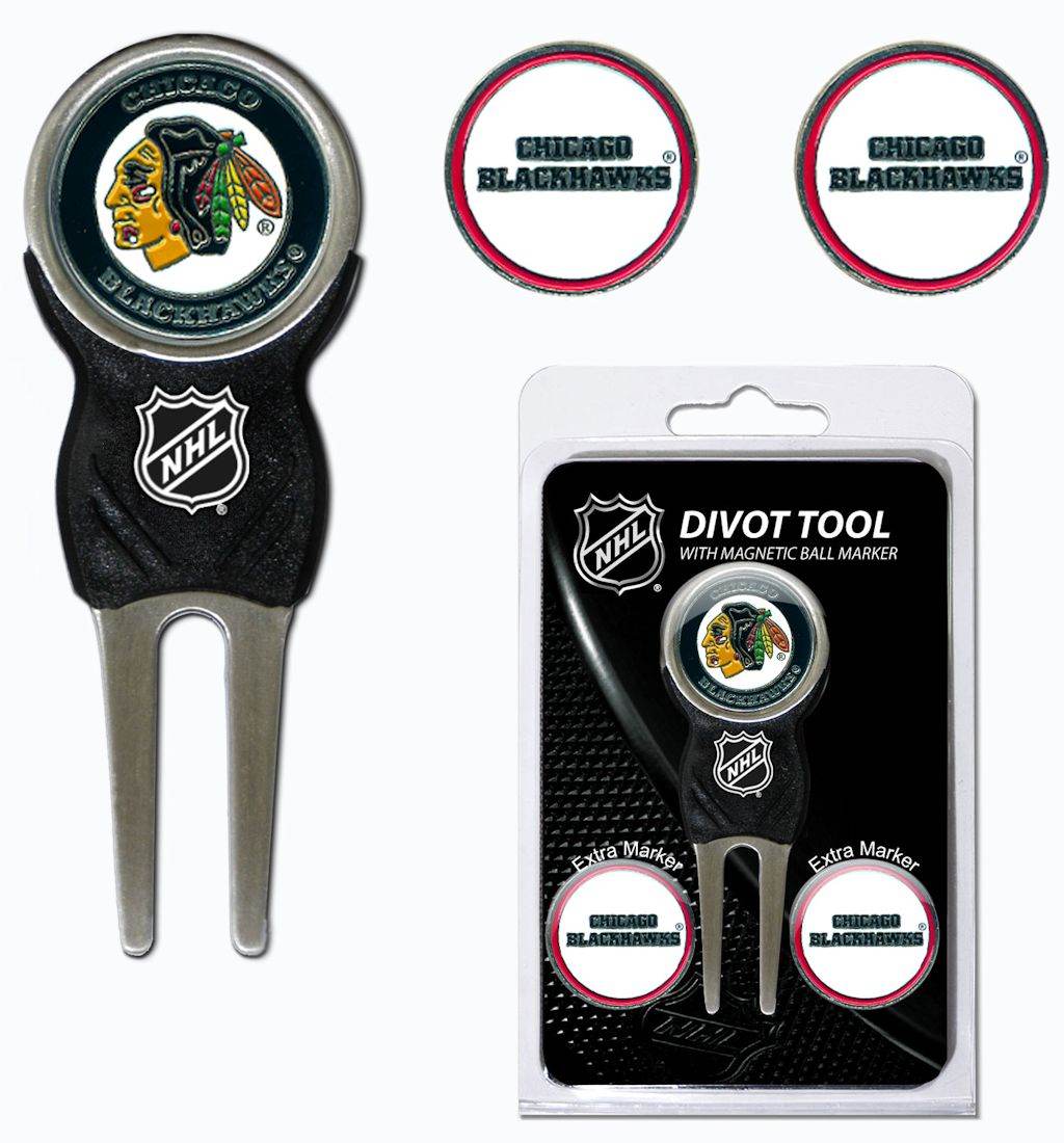 Chicago Blackhawks Golf Divot Tool With Three Markers - ToylandEU