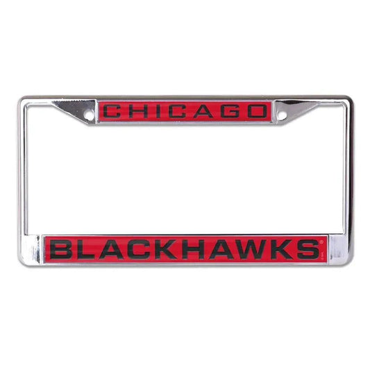  Chicago Blackhawks Inlaid License Plate Frame Chrome -  ToylandEU™