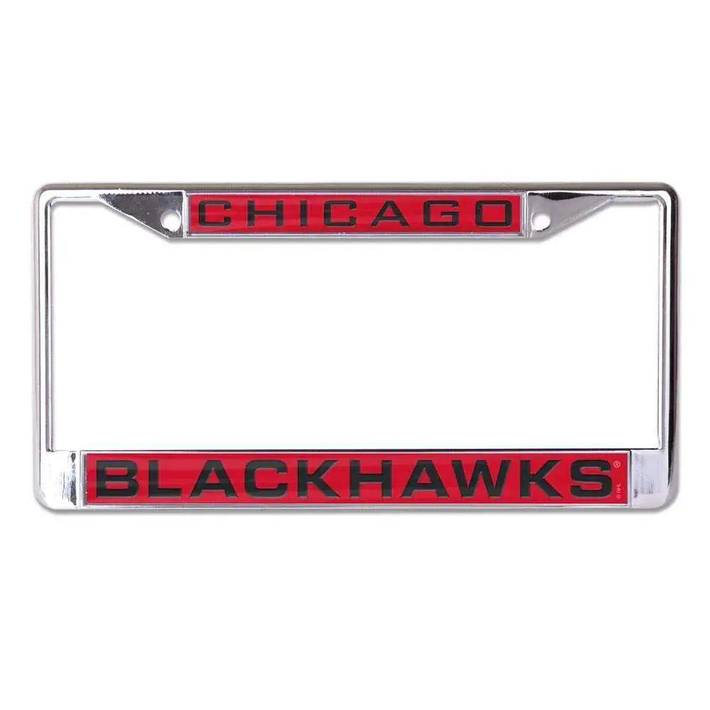  Chicago Blackhawks Inlaid License Plate Frame Chrome -  ToylandEU™