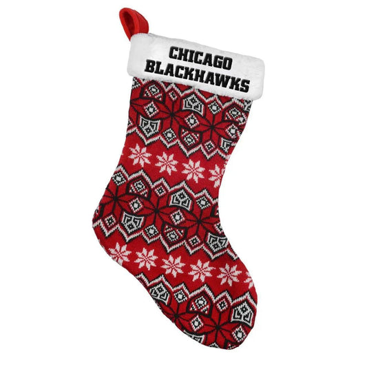  Chicago Blackhawks Knit Holiday Stocking 2015 NHL Team -  ToylandEU™