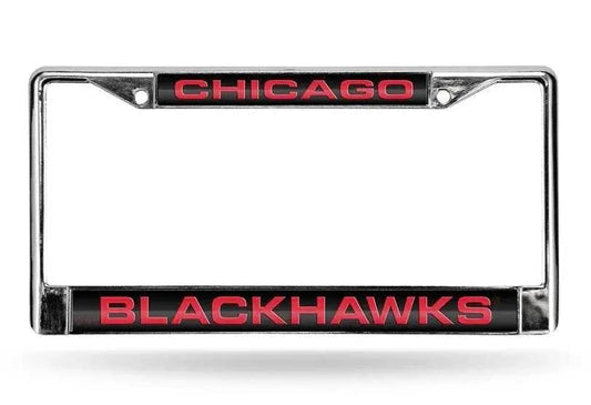 Chicago Blackhawks Laser Cut License Plate Frame Chrome -  ToylandEU™