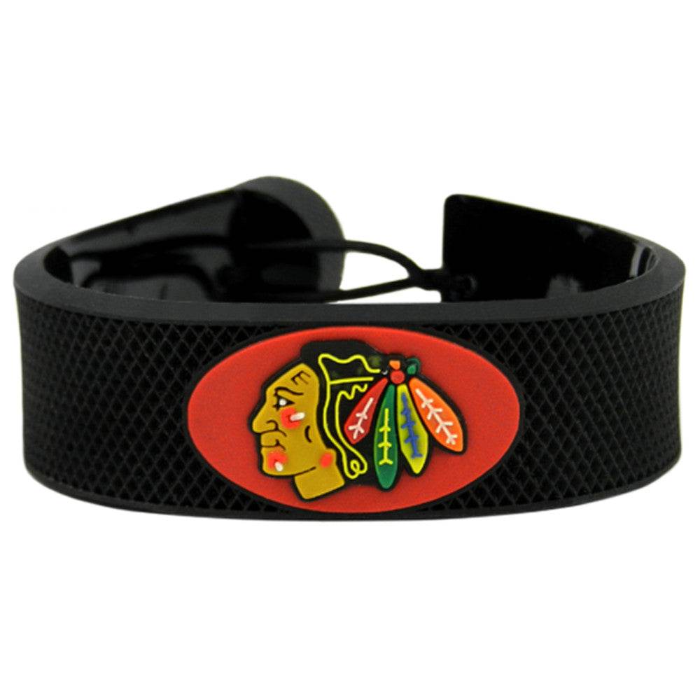 Chicago Blackhawks Leather Bracelet With Ceramic Bead Youth - ToylandEU