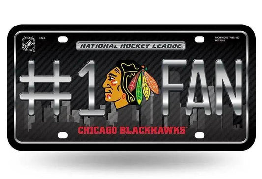  Chicago Blackhawks License Plate #1 Fan -  ToylandEU™