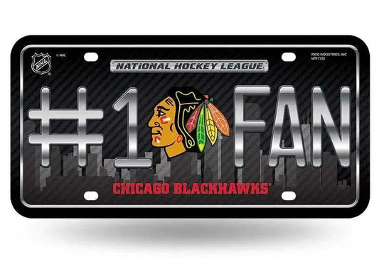  Chicago Blackhawks License Plate #1 Fan -  ToylandEU™