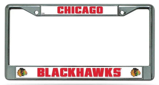  Chicago Blackhawks License Plate Frame Chrome -  ToylandEU™