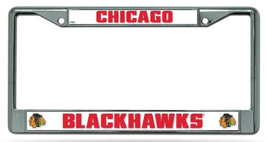  Chicago Blackhawks License Plate Frame Chrome -  ToylandEU™