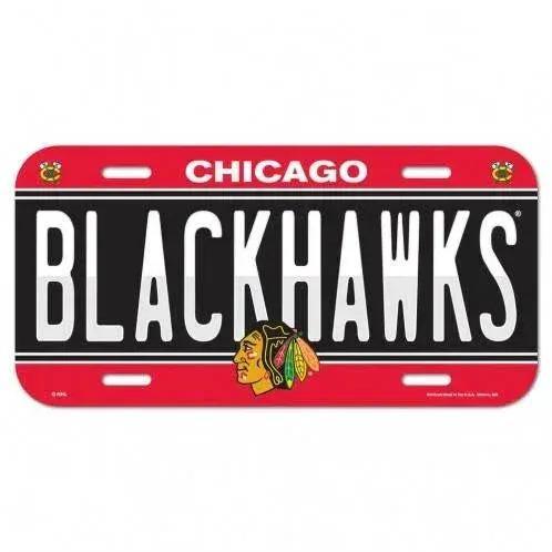  Chicago Blackhawks License Plate Plastic -  ToylandEU™
