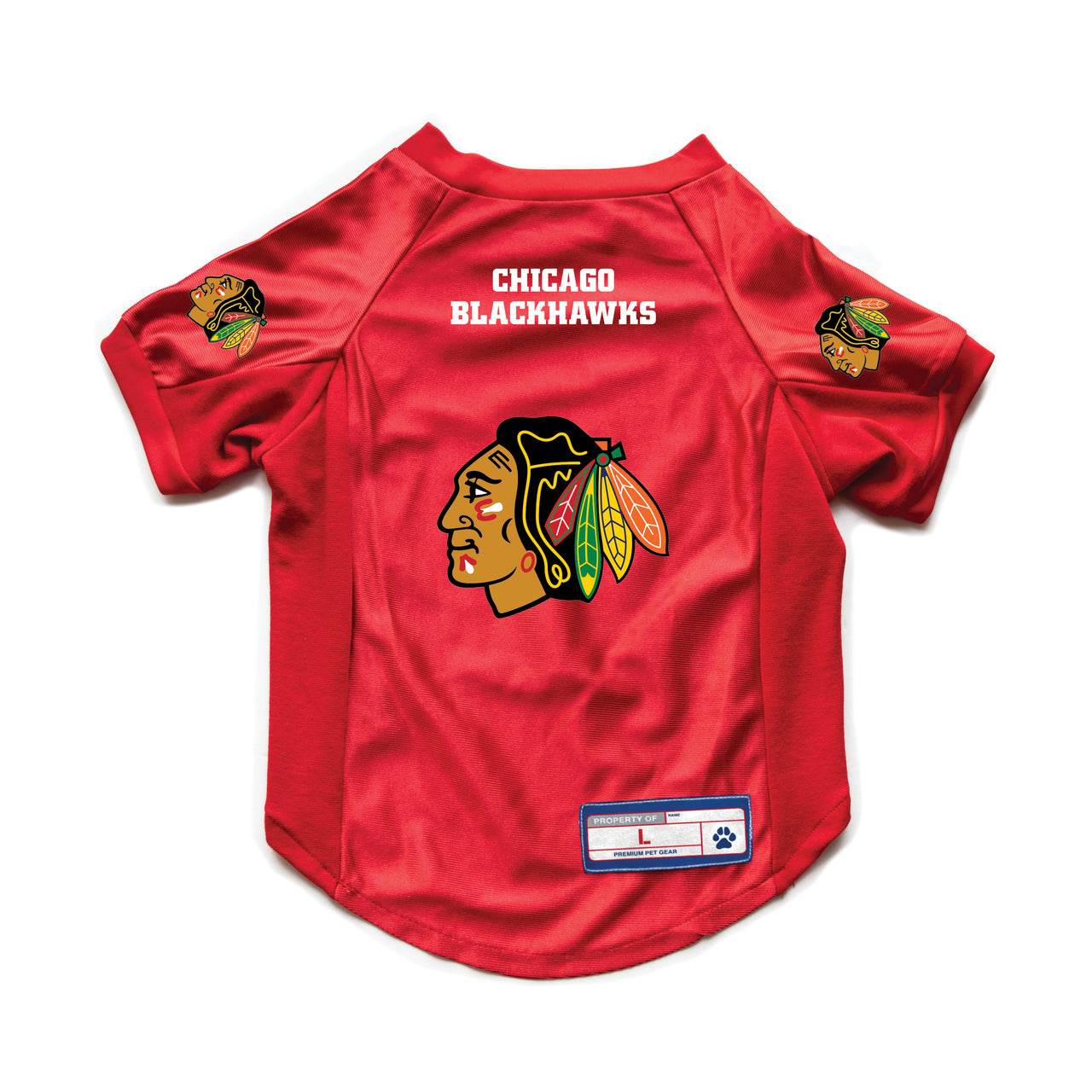 Chicago Blackhawks Pet Jersey Stretch Size L For Dogs - ToylandEU