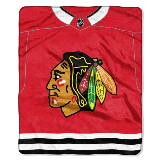  Chicago Blackhawks Raschel Jersey Blanket 50x60 Design -  ToylandEU™