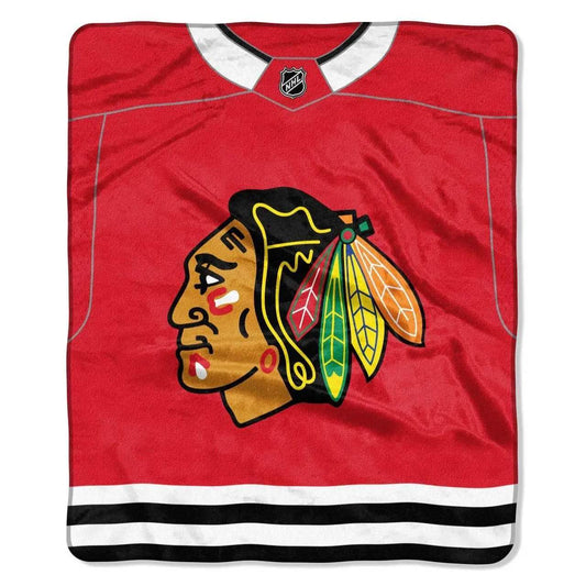  Chicago Blackhawks Raschel Jersey Blanket 50x60 Design -  ToylandEU™