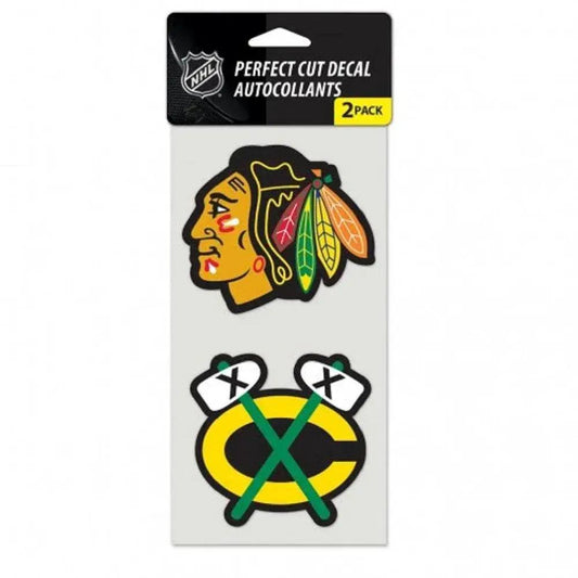  Chicago Blackhawks Set Of 2 Die Cut Decals Outdoor Vinyl -  ToylandEU™