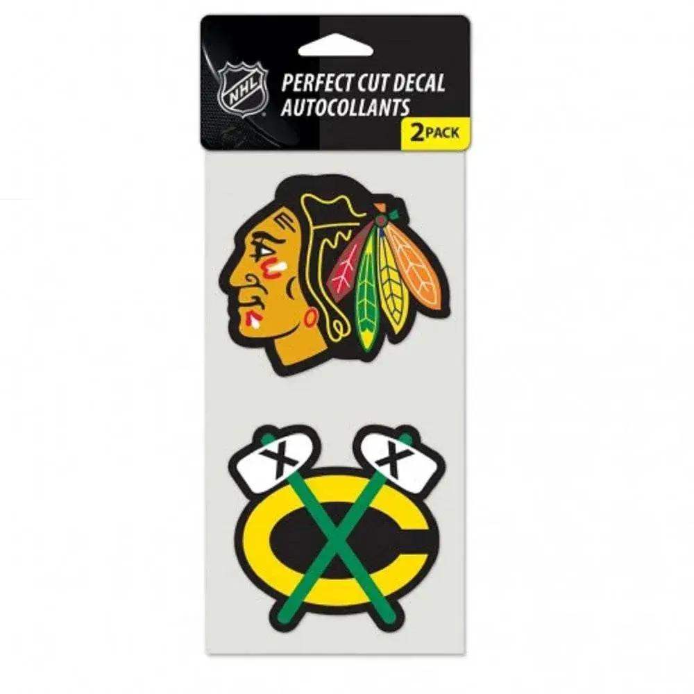  Chicago Blackhawks Set Of 2 Die Cut Decals Outdoor Vinyl -  ToylandEU™
