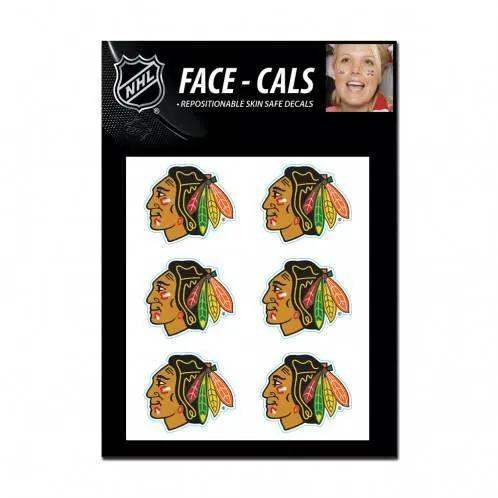  Chicago Blackhawks Tattoo Face Decals Skin Safe Waterless -  ToylandEU™