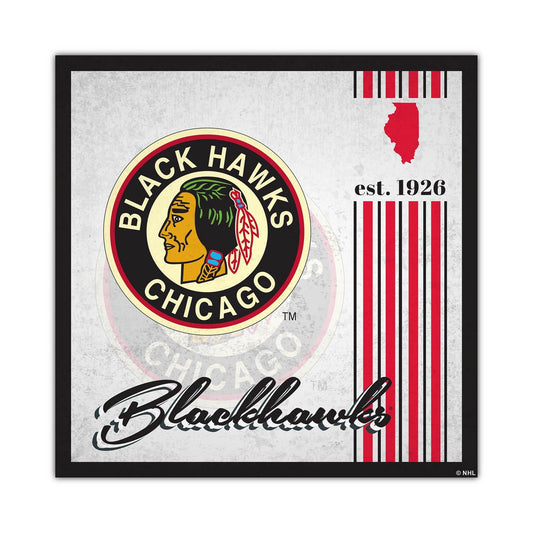 Chicago Blackhawks Wood Sign 10x10 Album Design Order - ToylandEU