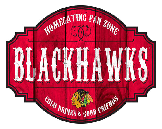 Chicago Blackhawks Wood Tavern Sign 12 Inch Homegating - ToylandEU