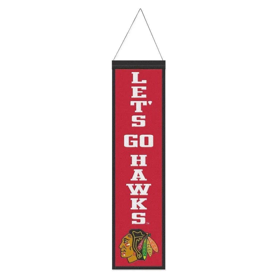  Chicago Blackhawks Wool Banner 8x32 Heritage Slogan -  ToylandEU™