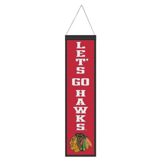  Chicago Blackhawks Wool Banner 8x32 Heritage Slogan -  ToylandEU™
