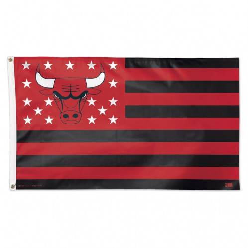 Chicago Bulls 3x5 Deluxe Flag Stars and Stripes Design - ToylandEU