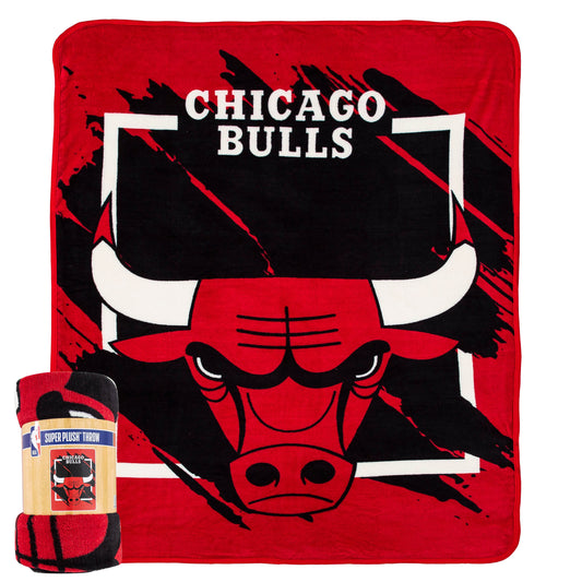 Chicago Bulls 46x60 Micro Raschel Blanket With Team Logo - ToylandEU