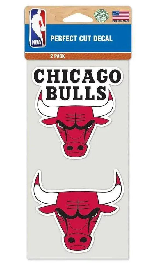  Chicago Bulls 4x4 Die Cut Decals Set of 2 Outdoor Vinyl -  ToylandEU™